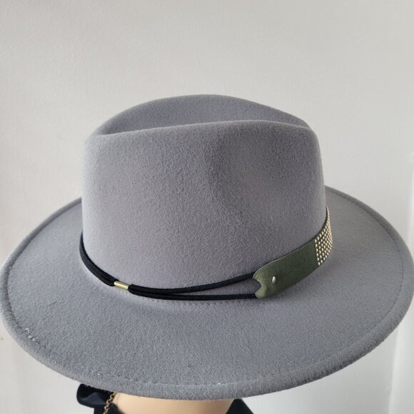 Lisianthus Women\'s Wide Width Brim Gray Fall/Winter Stylist Hat